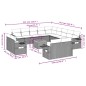 vidaXL Set sofás de jardín 14 pzas con cojines ratán sintético beige vidaXL Set sofás de jardín 14 pzas con cojines ratán sintético beige