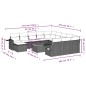 vidaXL Set sofás de jardín con cojines 13 pzas ratán sintético beige vidaXL Set sofás de jardín con cojines 13 pzas ratán sintético beige