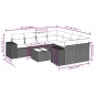 vidaXL Set de sofás de jardín 9 pzas con cojines ratán sintético beige vidaXL Set de sofás de jardín 9 pzas con cojines ratán sintético beige