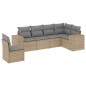 vidaXL Juego de sofás jardín con cojines 6 pzas ratán sintético beige vidaXL Juego de sofás jardín con cojines 6 pzas ratán sintético beige