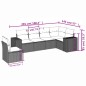 vidaXL Juego de sofás jardín con cojines 6 pzas ratán sintético beige vidaXL Juego de sofás jardín con cojines 6 pzas ratán sintético beige