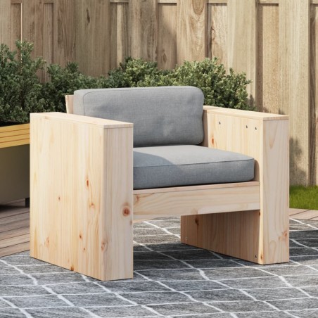 vidaXL Sofá de jardín madera maciza de pino 79x60x62 cm