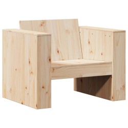 vidaXL Sofá de jardín madera maciza de pino 79x60x62 cm