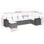 vidaXL Set de comedor de jardín 7 pzas y cojines ratán sintético negro vidaXL Set de comedor de jardín 7 pzas y cojines ratán sintético negro