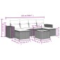 vidaXL Set sofás de jardín 7 piezas y cojines ratán sintético beige vidaXL Set sofás de jardín 7 piezas y cojines ratán sintético beige