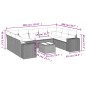 vidaXL Set de sofás de jardín 10 pzas cojines ratán sintético negro vidaXL Set de sofás de jardín 10 pzas cojines ratán sintético negro
