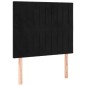 vidaXL Cama box spring con colchón terciopelo negro 120x200 cm