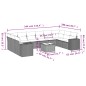 vidaXL Set de sofás de jardín 11 pzas y cojines ratán sintético negro vidaXL Set de sofás de jardín 11 pzas y cojines ratán sintético negro