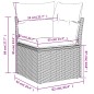 vidaXL Set de sofás de jardín 11 pzas y cojines ratán sintético negro vidaXL Set de sofás de jardín 11 pzas y cojines ratán sintético negro