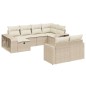 vidaXL Juego de sofás jardín con cojines beige 10 pzas ratán sintético vidaXL Juego de sofás jardín con cojines beige 10 pzas ratán sintético