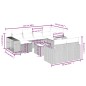 vidaXL Set de sofás de jardín 11 pzas y cojines ratán sintético gris