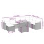 vidaXL Set de sofás de jardín 8 piezas y cojines ratán sintético negro vidaXL Set de sofás de jardín 8 piezas y cojines ratán sintético negro