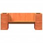 vidaXL Banco con jardineras madera de pino marrón cera 167,5x60x65 cm vidaXL Banco con jardineras madera de pino marrón cera 167,5x60x65 cm