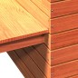 vidaXL Banco con jardineras madera de pino marrón cera 167,5x60x65 cm vidaXL Banco con jardineras madera de pino marrón cera 167,5x60x65 cm