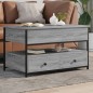 vidaXL Mesa de centro madera ingeniería metal gris Sonoma 85x50x50 cm vidaXL Mesa de centro madera ingeniería metal gris Sonoma 85x50x50 cm