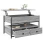 vidaXL Mesa de centro madera ingeniería metal gris Sonoma 85x50x50 cm vidaXL Mesa de centro madera ingeniería metal gris Sonoma 85x50x50 cm