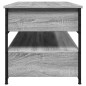 vidaXL Mesa de centro madera ingeniería metal gris Sonoma 85x50x50 cm vidaXL Mesa de centro madera ingeniería metal gris Sonoma 85x50x50 cm