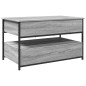 vidaXL Mesa de centro madera ingeniería metal gris Sonoma 85x50x50 cm vidaXL Mesa de centro madera ingeniería metal gris Sonoma 85x50x50 cm