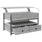 vidaXL Mesa de centro madera ingeniería metal gris Sonoma 85x50x50 cm vidaXL Mesa de centro madera ingeniería metal gris Sonoma 85x50x50 cm