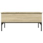 vidaXL Mesa de centro madera ingeniería metal roble Sonoma 100x50x45cm vidaXL Mesa de centro madera ingeniería metal roble Sonoma 100x50x45cm