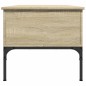 vidaXL Mesa de centro madera ingeniería metal roble Sonoma 100x50x45cm vidaXL Mesa de centro madera ingeniería metal roble Sonoma 100x50x45cm