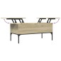 vidaXL Mesa de centro madera ingeniería metal roble Sonoma 100x50x45cm vidaXL Mesa de centro madera ingeniería metal roble Sonoma 100x50x45cm