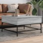vidaXL Mesa de centro madera ingeniería gris Sonoma 80x80x45 cm vidaXL Mesa de centro madera ingeniería gris Sonoma 80x80x45 cm