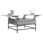 vidaXL Mesa de centro madera ingeniería gris Sonoma 80x80x45 cm vidaXL Mesa de centro madera ingeniería gris Sonoma 80x80x45 cm