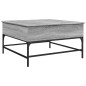 vidaXL Mesa de centro madera ingeniería gris Sonoma 80x80x45 cm vidaXL Mesa de centro madera ingeniería gris Sonoma 80x80x45 cm