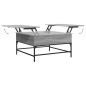 vidaXL Mesa de centro madera ingeniería gris Sonoma 80x80x45 cm vidaXL Mesa de centro madera ingeniería gris Sonoma 80x80x45 cm