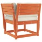 vidaXL Set de sofás jardín 5 pzas con cojines madera pino marrón cera vidaXL Set de sofás jardín 5 pzas con cojines madera pino marrón cera