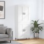 vidaXL Aparador alto madera contrachapada blanco brillo 69,5x34x180 cm vidaXL Aparador alto madera contrachapada blanco brillo 69,5x34x180 cm