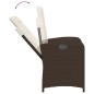 vidaXL Set comedor de jardín 7 pzas con cojines ratán sintético marrón vidaXL Set comedor de jardín 7 pzas con cojines ratán sintético marrón