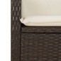 vidaXL Set comedor de jardín 7 pzas con cojines ratán sintético marrón vidaXL Set comedor de jardín 7 pzas con cojines ratán sintético marrón