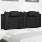 vidaXL Cabecero de cama acolchado cuero sintético negro 120 cm vidaXL Cabecero de cama acolchado cuero sintético negro 120 cm