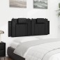 vidaXL Cabecero de cama acolchado cuero sintético negro 120 cm vidaXL Cabecero de cama acolchado cuero sintético negro 120 cm