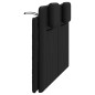 vidaXL Cabecero de cama acolchado cuero sintético negro 120 cm vidaXL Cabecero de cama acolchado cuero sintético negro 120 cm