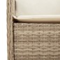 vidaXL Set comedor de jardín 7 pzas con cojines ratán sintético beige vidaXL Set comedor de jardín 7 pzas con cojines ratán sintético beige