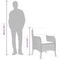 vidaXL Set comedor de jardín 7 pzas con cojines ratán sintético beige vidaXL Set comedor de jardín 7 pzas con cojines ratán sintético beige