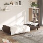 vidaXL Sofá cama de 2 plazas cuero sintético marrón vidaXL Sofá cama de 2 plazas cuero sintético marrón