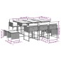 vidaXL Set comedor de jardín 11 pzas con cojines ratán sintético beige vidaXL Set comedor de jardín 11 pzas con cojines ratán sintético beige