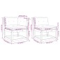 vidaXL Juego de sofás de jardín 5 pzas con cojines madera maciza pino vidaXL Juego de sofás de jardín 5 pzas con cojines madera maciza pino