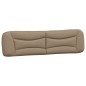 vidaXL Cabecero de cama acolchado cuero sintético capuchino 200 cm vidaXL Cabecero de cama acolchado cuero sintético capuchino 200 cm