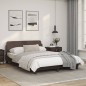 vidaXL Estructura de cama cabecero cuero sintético marrón 140x200 cm vidaXL Estructura de cama cabecero cuero sintético marrón 140x200 cm