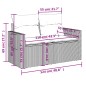 vidaXL Set de muebles de jardín 6 pzas y cojines ratán sintético gris vidaXL Set de muebles de jardín 6 pzas y cojines ratán sintético gris