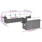 vidaXL Set de comedor de jardín 7 pzas y cojines ratán sintético negro vidaXL Set de comedor de jardín 7 pzas y cojines ratán sintético negro