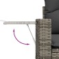 vidaXL Set de sofás de jardín 7 piezas con cojines ratán PE gris vidaXL Set de sofás de jardín 7 piezas con cojines ratán PE gris
