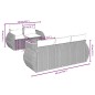 vidaXL Juego de sofás jardín con cojines 6 pzas ratán sintético beige vidaXL Juego de sofás jardín con cojines 6 pzas ratán sintético beige
