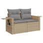 vidaXL Set de sofás de jardín 9 pzas con cojines ratán sintético beige vidaXL Set de sofás de jardín 9 pzas con cojines ratán sintético beige