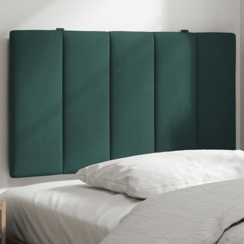 vidaXL Cabecero de cama acolchado terciopelo verde oscuro 90 cm vidaXL Cabecero de cama acolchado terciopelo verde oscuro 90 cm